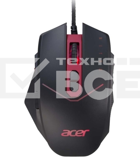 Мышь проводная Acer Nitro NMW120 черный/красный, 4200dpi, USB, кнопки - 8