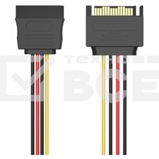 Кабель питания Vention SATA 15 pin M/SATA 15 pin F - 0.3м. KDABY