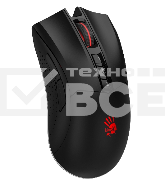Мышь беспроводная A4Tech Bloody R90 Plus черный, 5000 dpi, радиоканал, USB, кнопки - 8