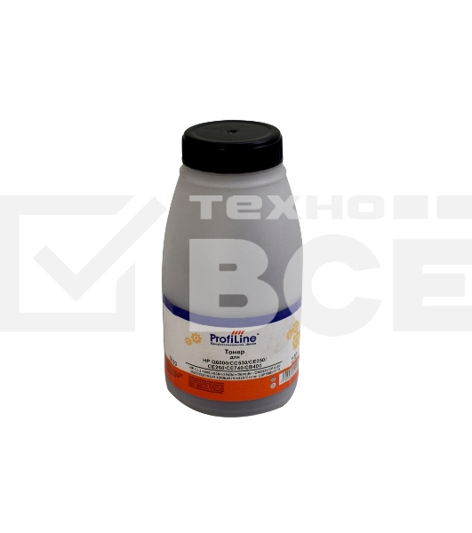 Тонер PL-Q6000/CC530/CE250/CE260/CE740/CB400 для HP CLJ 1600/2600n/2600dn/2600dtn /CM2320/CP2025/3525/5220/5225/4005/4025/4525/Canon LBP5000/5100 Black 90 гр ProfiLine Фасовка РФ