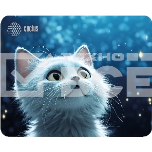 Коврик для мыши Cactus White Cat 220x180x2мм (CS-MP-P06XS)