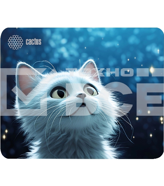 Коврик для мыши Cactus White Cat 220x180x2мм (CS-MP-P06XS)