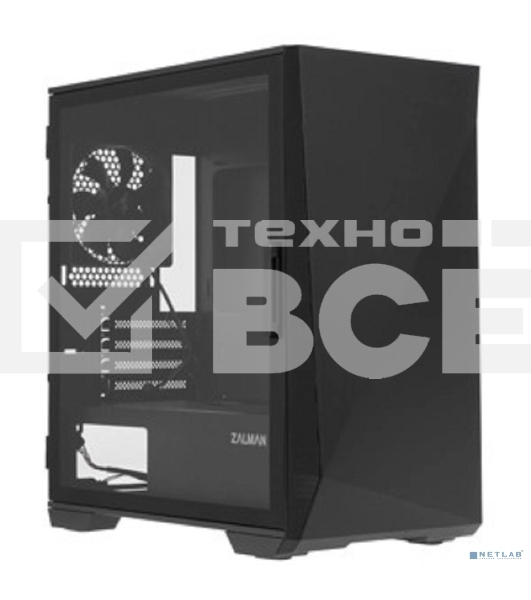 Компьютерный корпус ZALMAN Z1 ICEBERG, MicroATX, BLACK, WINDOW, 2xCOMBO (3.5