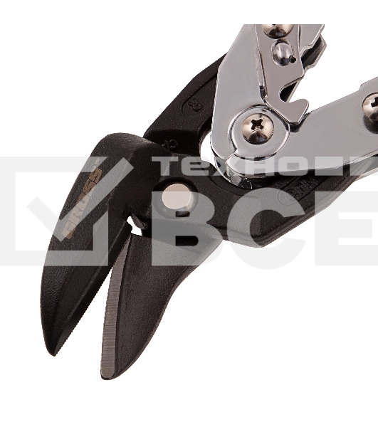 Ножницы по металлу GROSS 78351 усиленные 255мм прямой и правый резсталь-СrMo двухкомп.рукоятки