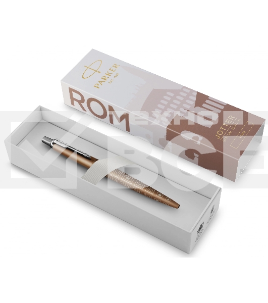 Ручка шариковая Parker Jotter Global Icons SE Rome K179 (2198197) бронзовый M син. черн. подар.кор.