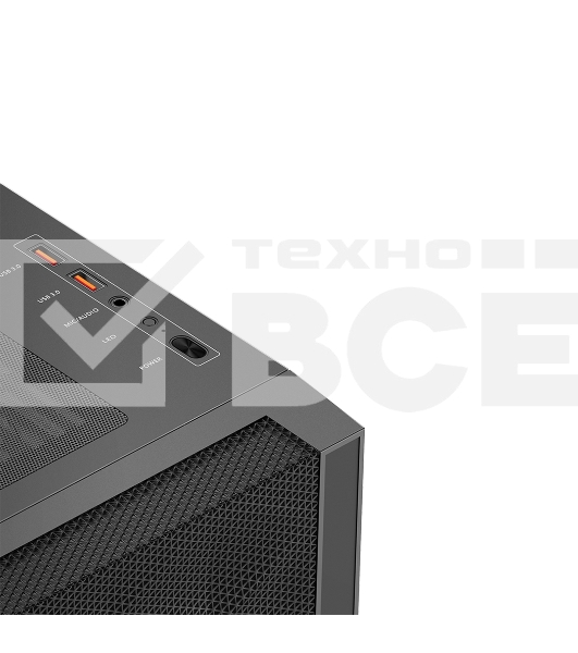 Компьютерный корпус  PCCooler C3D510 BK ARGB, Tempered Glass Full Tower, Black, TG, 0.7 SPCC, 3x120mm ARGB E-ATX, ATX, mATX, mITX 170/390/410mm 2x2.5