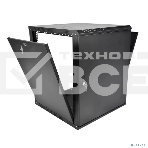 Шкаф телекоммуникационный настенный разборный ЦМО ЭКОНОМ 18U (600  350) дверь металл, цвет черный, фото8