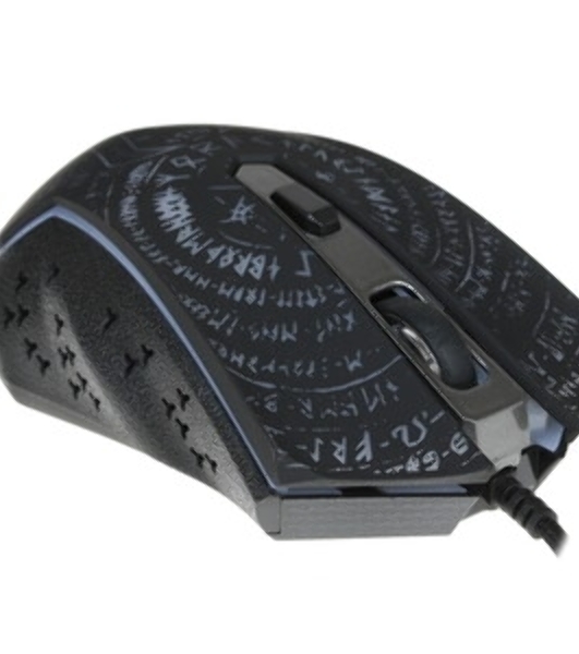 Мышь проводная Qumo Valhalla M35 черный, 3200 dpi, USB, кнопки - 6