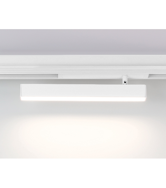 Управляемый светодиодный светильник для шинопровода Magnetic Ambrella light GL1331 WH белый IP20 18W 3000K-6400K 220V 120° 342*25*112 (Без ПДУ)