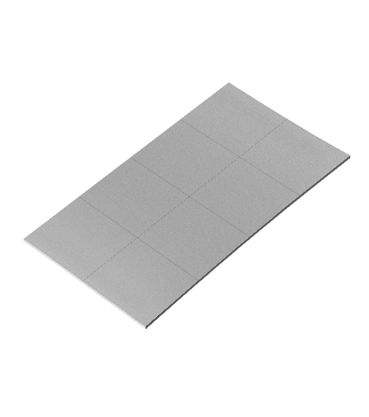 Термопрокладка ExeGate EPG-2WMK (100x100x1.5 mm, 1,7 Вт/ (м•К), теплопроводящая клейкая двухсторонняя, комплект 8шт)