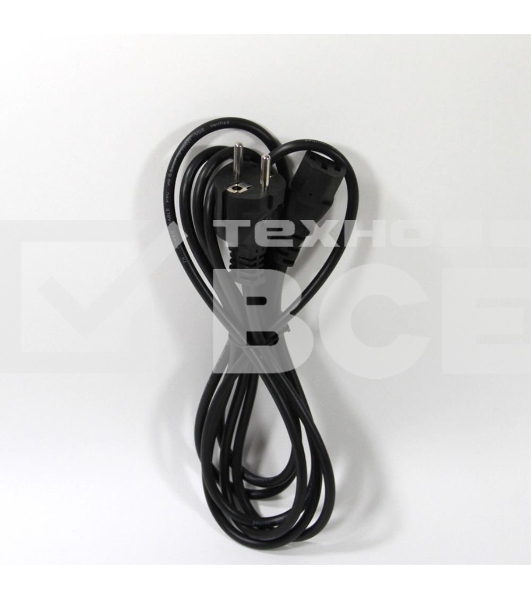 Кабель компьютер - розетка 3m 220V (Европейский стандарт) VCOM/TELECOM