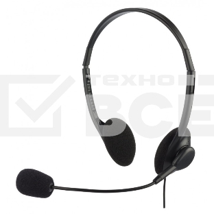 Гарнитура Oklick HS-M143VB черный 1.8м накладные оголовье