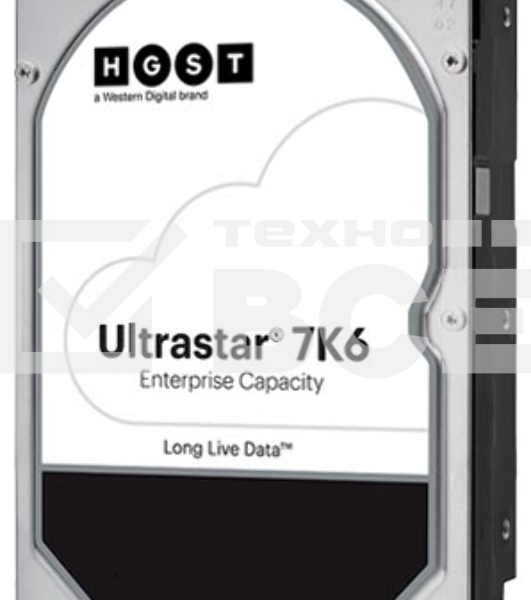 Жесткий диск Western Digital 6Tb 7200rpm HGST SATA-III 0B36039 HUS726T6TALE6L4 Ultrastar 7K6 256Mb 3.5
