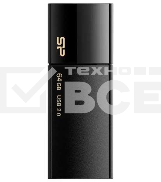 Флешка USB 64Gb, Silicon Power Ultima U05, USB 2.0, черный