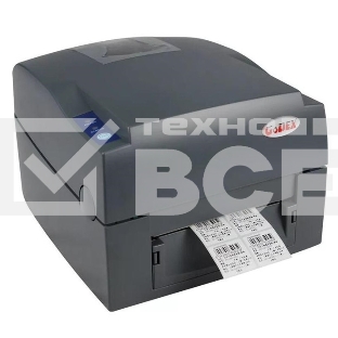 Принтер этикеток термотрансферный Godex TT G500UES, 203 dpi, 127 мм/сек, USB, RS-232, Ethernet, серый