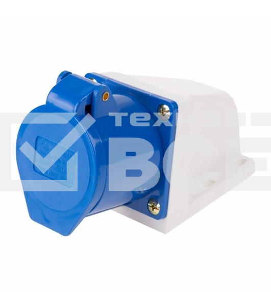 Розетка 123 стационарная 2Р+РЕ 32А 220В IP44 Rexant