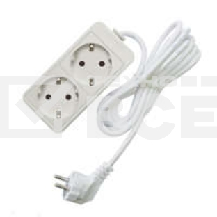 Удлинитель 2х1.5м с заземл. 10А IP20 2.2кВт Союз 481S-9201
