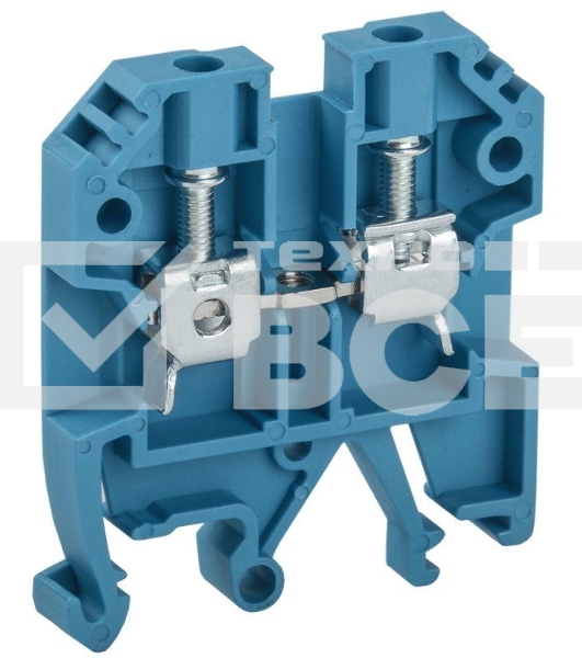 Клемма винтовая КВИ-4кв.мм синяя IEK YZN30-004-K07