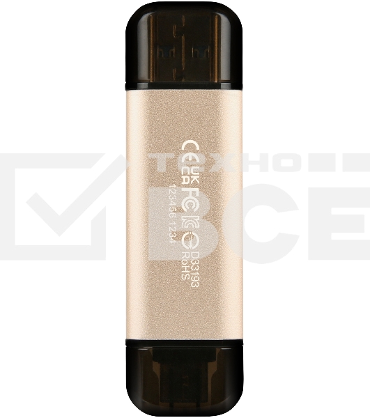 Флеш диск Transcend USB 256GB, JETFLASH USB3.2, TLC, High Speed, Type-C и Type A (420/400 МБ/с)