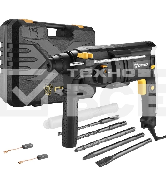 Перфоратор Deko DKH850W патрон:SDS-plus уд.:3Дж 850Вт (кейс в комплекте)
