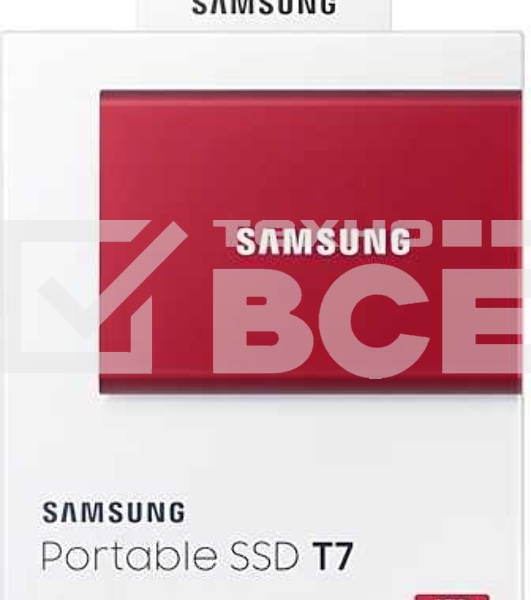 Накопитель SSD Samsung T7 MU-PC1T0R/WW, USB-C, 1Tb, 1.8