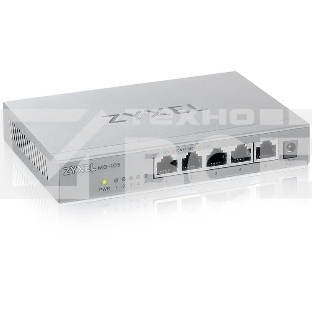 Мультигигабитный коммутатор Zyxel MG-105, 5x1/2,5GE, настольный, бесшумный