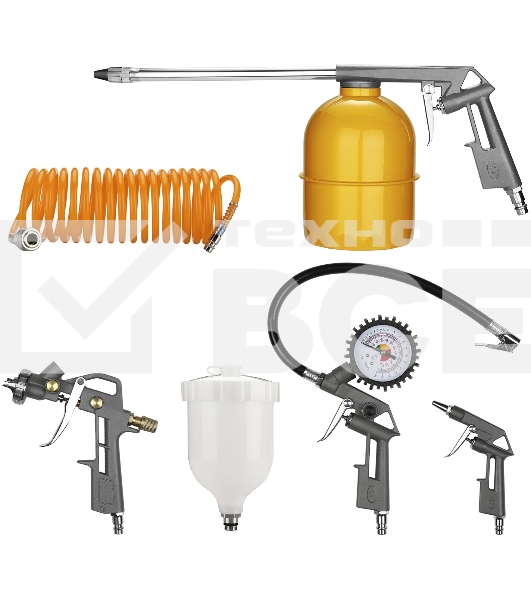 Набор пневмоинструмента Deko DKSG05 5 предметов