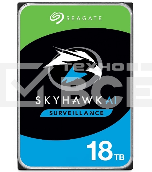 Жесткий диск Seagate SkyHawk AI (3.5'/ 18TB/ SATA 6Gb/s / rpm 7200)