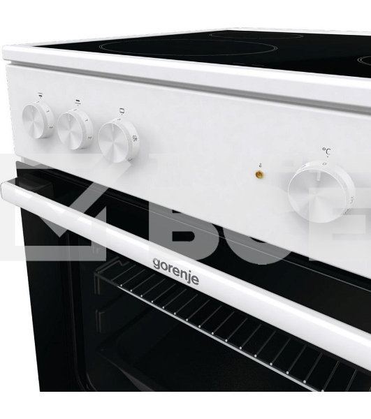 Плита электрическая Gorenje GEC6A11WG белый, конфорок 4 шт, духовка 65 л, 60 см x 85 см x 60 см