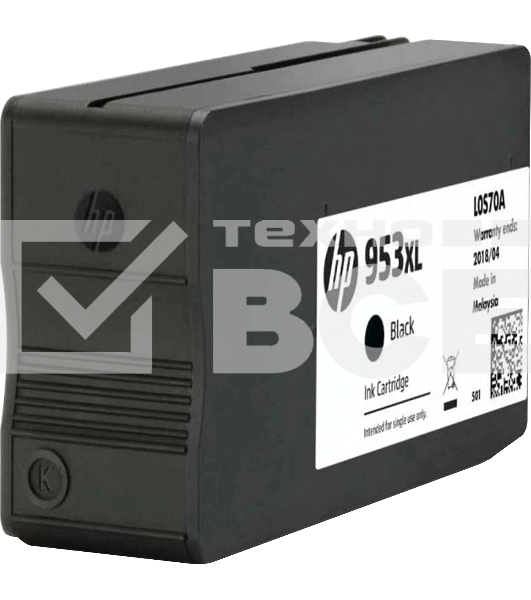 Картридж струйный HP 953XL L0S70AE черный для HP OJP 8710/8715/8720/8725/8730/8210/7740 (2000стр.)