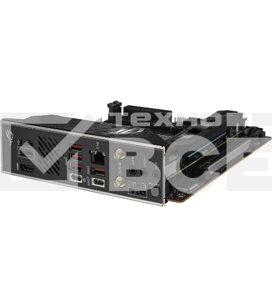 Материнская плата ASUS ROG STRIX B650E-I GAMING WIFI, AM5, AMD B650, 2xDDR5, 2xSATA, 2xM.2, 1xPCIe 5.0 x16, 1xHDMI, 1x 2.5Gb LAN, 4xUSB-A 3.2 Gen 2, 1xUSB-A 3.2 Gen 1, 1xUSB-C 3.2 Gen 2x2, 3x3.5 мм, 7.1, Mini-ITX