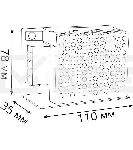 Блок питания Gauss 202002075 встраив. для лен.светод. черный