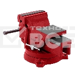 Тиски слесарные Matrix, 100 мм, поворотные, с наковальней, фото3