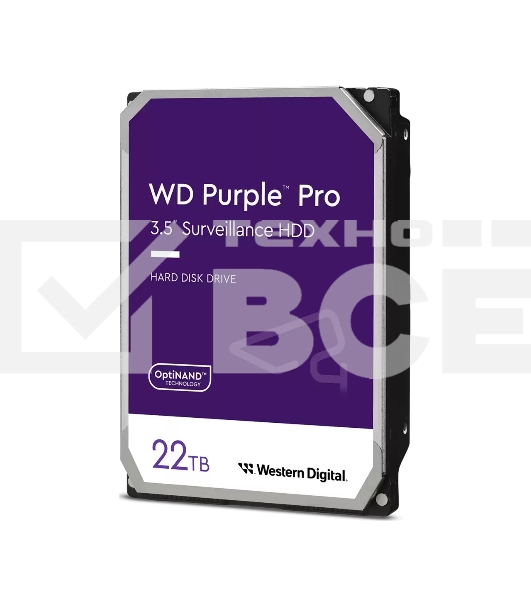Жесткий диск Western Digital Purple PRO WD221PURP 22TB 3.5