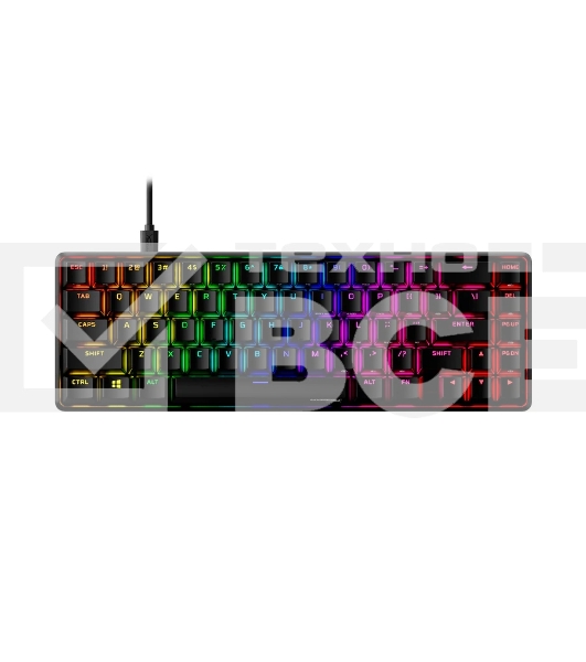 Клавиатура игровая HyperX Alloy Origins 65 Aqua (RUS)