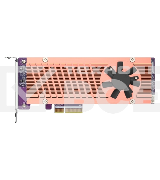 Плата расширения QNAP QM2-2P-344A 2 x M.2 22110 or 2280 PCIe (Gen3 x4) NVMe SSD slots, Low-profile flat and Full-height brackets included.