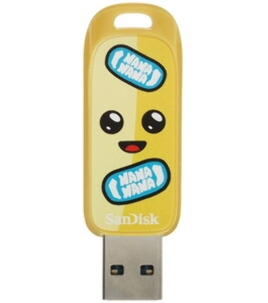 Флешка USB SanDisk Fortnite, Peely Edition 64Gb SDCZIF-064G-G46, USB3.2, желтая