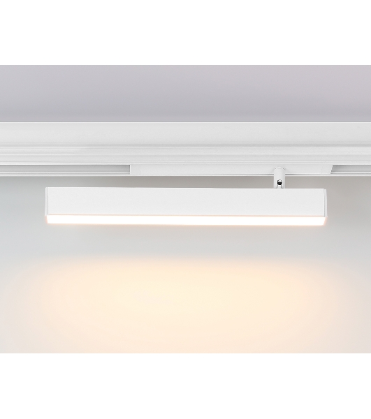 Управляемый светодиодный светильник для шинопровода Magnetic Ambrella light GL1331 WH белый IP20 18W 3000K-6400K 220V 120° 342*25*112 (Без ПДУ)
