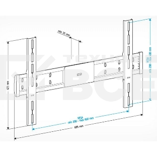 Кронштейн для телевизора Holder LCD-F6608 черный 42