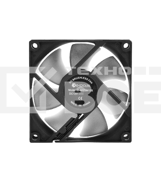 Вентилятор для корпуса ID-Cooling NO-8025-SD черный, 80 мм, 2000 об/мин, 21 дБ, 3 pin