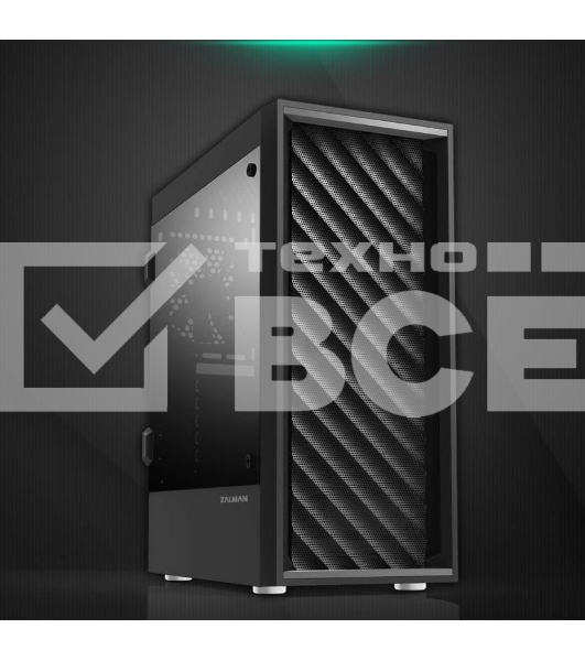 Компьютерный корпус ZALMAN T7, ATX, BLACK, WINDOW, 2xCOMBO (3.5