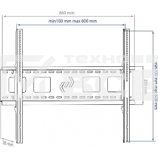 Кронштейн для LED/LCD Kromax STAR-1 черный Диагональ экрана (дюймы) 32