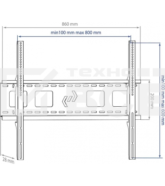 Кронштейн для LED/LCD Kromax STAR-1 черный Диагональ экрана (дюймы) 32