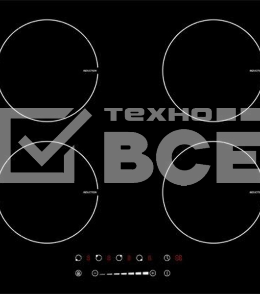 Индукционная варочная панель Graude IK 60.1 /  Сенсорное управление, 9 ступеней нагрева, Функция таймера,  Индикация остаточного тепла, Автоматическое отключение, Защита от детей, Исполнение: без рамки