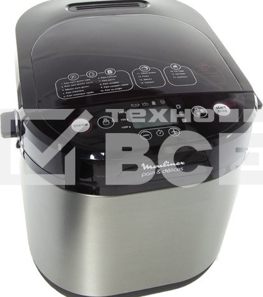 Хлебопечь Moulinex OW240E30 650Вт серебристый/черный