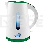 Чайник электрический Великие Реки Томь-1 белый/зеленый, фото2