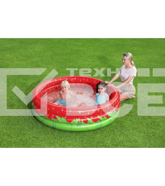 Детский надувной бассейн 160x38см BestWay 'Сладкая клубничка' 390л, от 2 лет 51145 BestWay