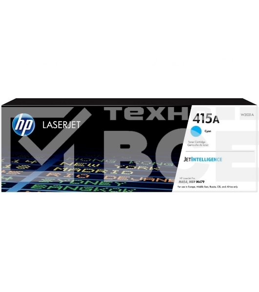 Тонер Картридж HP 415A W2031A голубой (2100стр.) для HP HP LJ M454/MFP M479