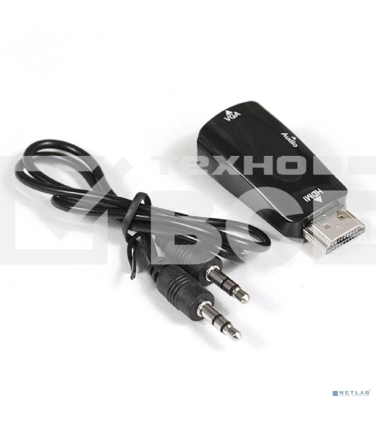 Переходник  Exegate EX284927RUS HDMI-VGA ExeGate EX-HDMIM-VGAF-C (19M/15F)