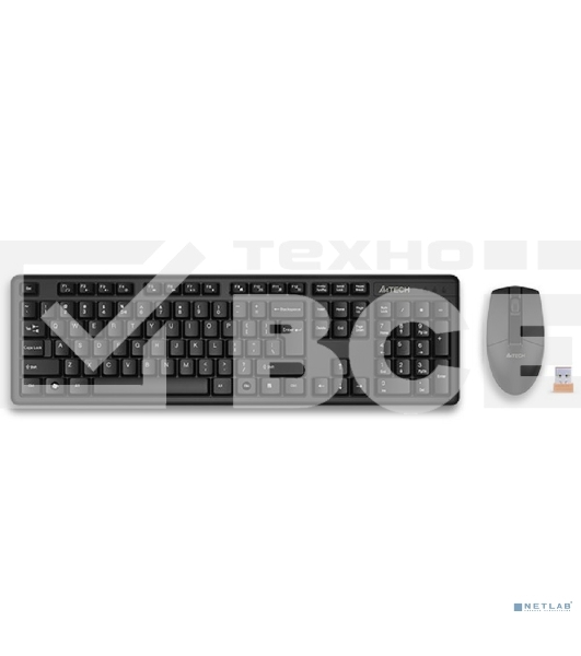 Клавиатура + мышь A4Tech 3330N клав:черный мышь:черный USB беспроводная Multimedia